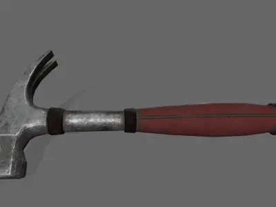 Hammer Low-poly 3D model 18