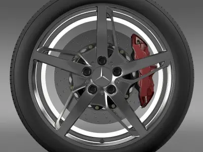 Mercedes Benz AMG GT S wheel 3D model