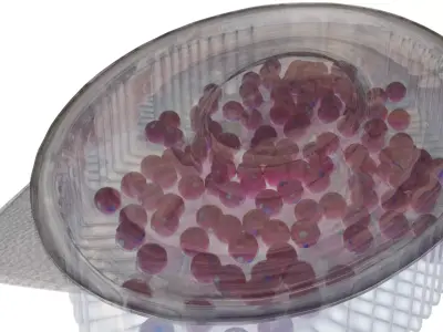 candy in transparent box 3D model