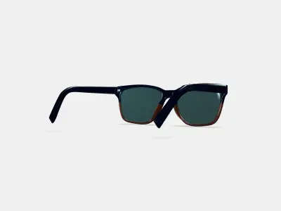 Barkley Low Bridge Fit Sunglasses in Antique Shale Fade 3D model purchase