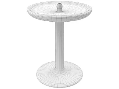 Bird Bath 1 Low-poly 3D model