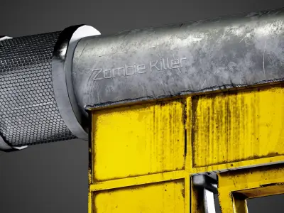 Zombie Killer Low-poly 3D model