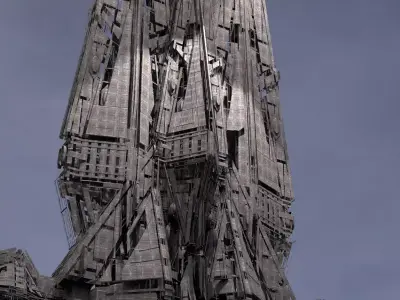 Dreadnaught Ship Wreck 11 3D model