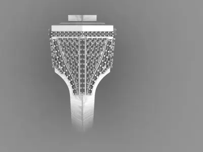 Antique Diamand Ring Women 3D Print model 3D print model purchase