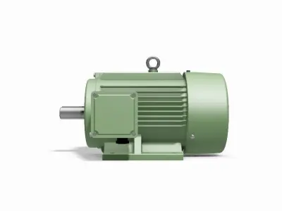 132S B3 Right IEC electric motor - 3D CAD model 3D model