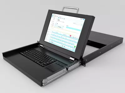  Industrial control computer KVM 3D model