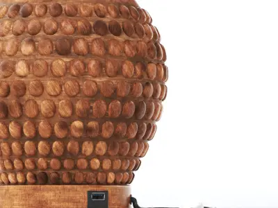 Asher Table Lamp Set with USB 3D model