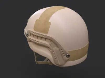 Ops Core Sentry mid cut military helmet urban tan 3D model