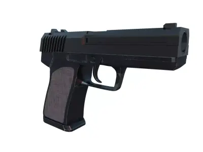 Pistal gta san andreas gun Free 3D model