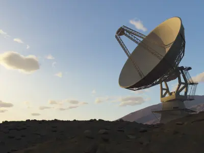 Radio Telescope Antenna 3D model