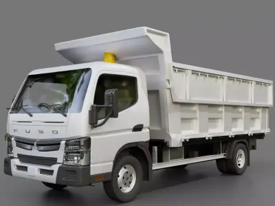Mitsubishi Fuso Canter Tipper Free 3D model