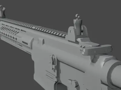 MPT 76 Untextured Rigged Low-poly 3D model