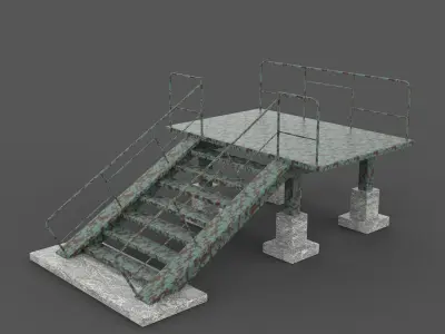 Stairs Set 3D model