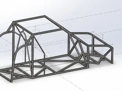 chassis of a car  3D model