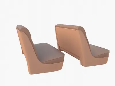 Generic 40s Car Seats 3D model