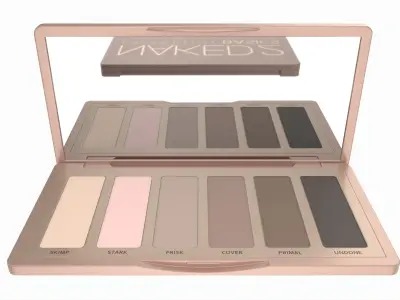 Eyeshadow Palette 6 Shadows Urban Decay Naked 2 3D model