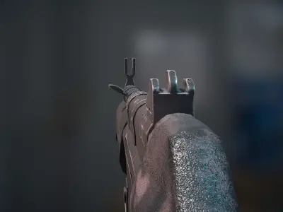 Weapon model  MP5 Low-poly 3D model