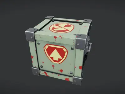 military supply crate 3D model