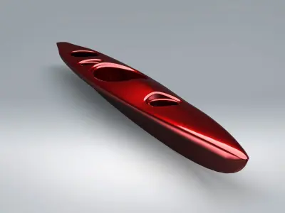 Kayak canoe 3D model