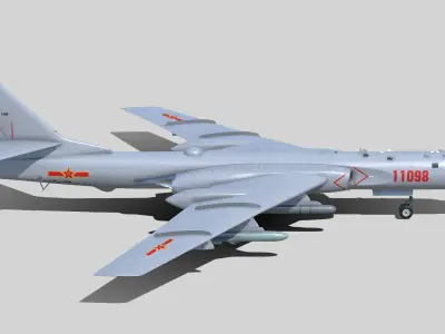 Xian H-6 K 3D model