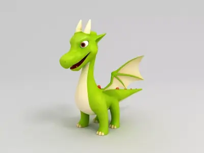 Cartoon Dragon 3D model