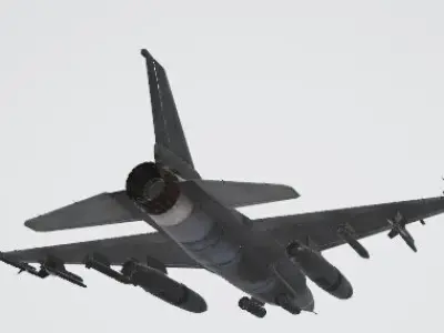 F-22 Raptor Fighter Jet - High-Detail 3D Model  3D model