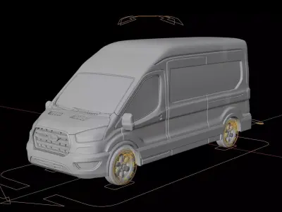 Ford Transit Panel Van L3H3 2020 3D model