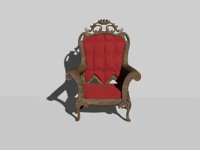 Baroque Term Furniture Set 3D model