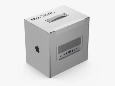 Apple Mac Studio Packaging Box 3D model