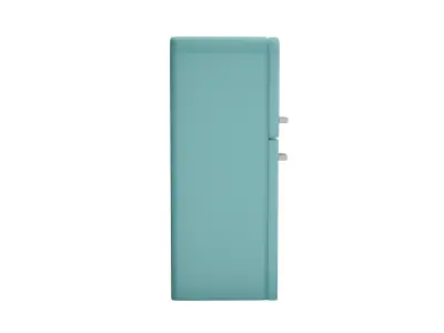 Blue Metal Retro Refrigerator Free 3D model