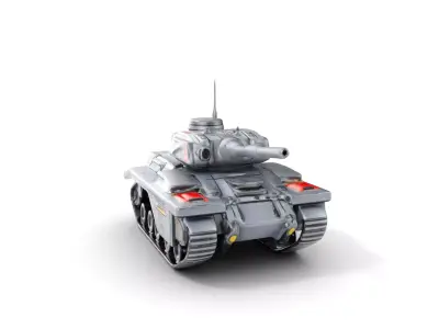 Futuristic Tank D Model Pack Low-poly 3D model