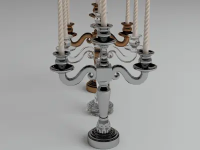 Classic candlestick 3D model