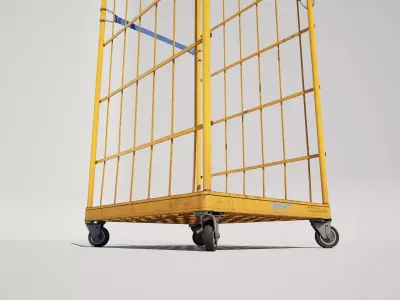 Roll Mesh Wire Container  3D model