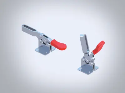 UP 201B Latch Low-poly 3D model
