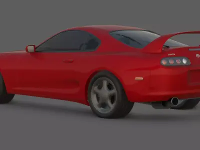 1994 Toyota Supra MK IV 3D Model  The Legendary JDM Icon Low-poly 3D model
