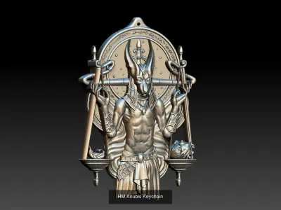 HM Skull Anubis Keychains Collection 3D Model Pack