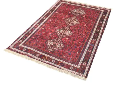 Antique Arab Khamseh rug from Iran 3D model