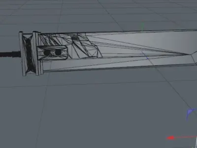 Buster Sword Final Fantasy 7 3D model