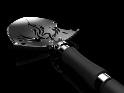 Military shovel 3D model