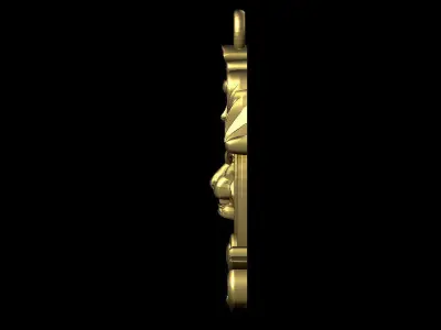 lion necklace 3D print model
