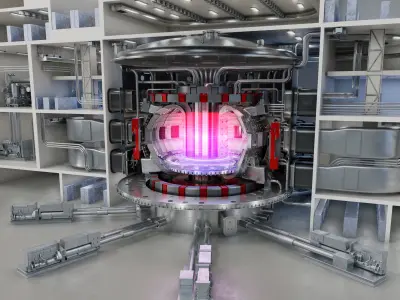 ITER thermonuclear reactor 3D model
