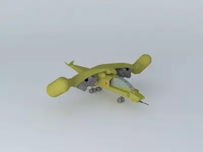 SU23AEC fighter jet 3D model