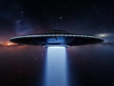 Sci Fi Flying Saucer UFO 3D Model  3D model