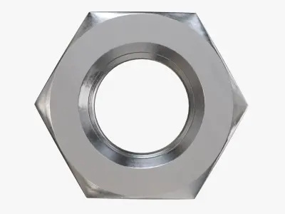 Metal nut big 3D model