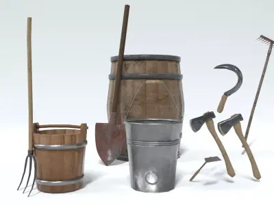 Farm Tools 3D model