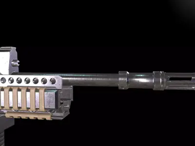 SA80 Rifle Low-poly 3D model