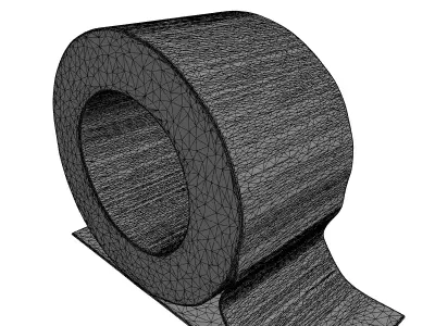 Realistic Duct Tape Roll Low-poly 3D model