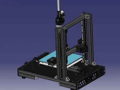 Extrusion 3D printer 3D model