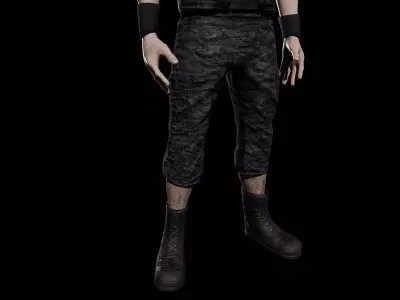 Heavy Metal Head Low-poly 3D model