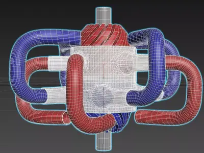 Inverted Supra Turbine - Concept 3D model